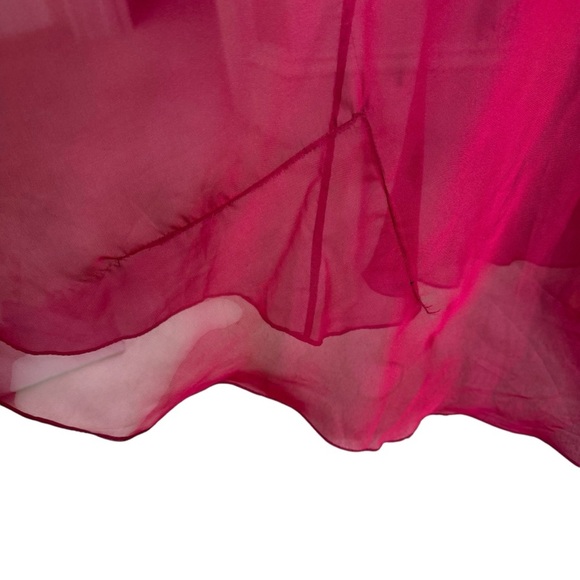 LA FEMME Strapless Prom Formal Dress Gown Cranberry Size 6 NWT - Picture 12 of 16